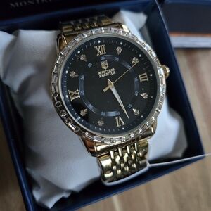 Montres Prestige X Invicta Men's Watch 45mm, Gold Tone and Black Dial MPW-0238